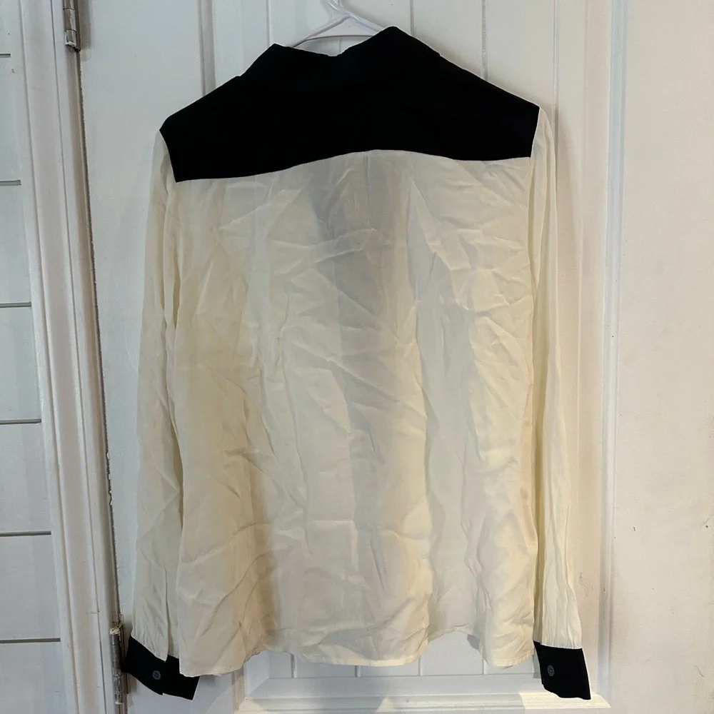 Boden Black and Cream Blouse - Picture 4 of 4